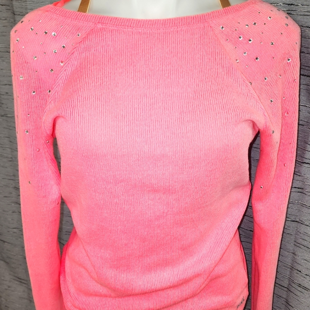 Pink Victoria's Secret-Sweater with embellishments